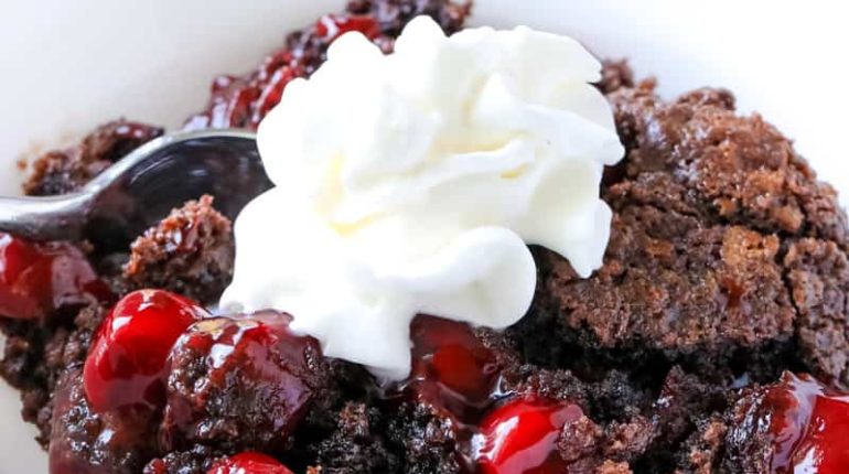 Chocolate Cherry Dump Cake