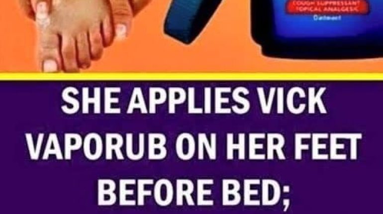 Utilizing Vicks VapoRub on Your Feet Before Bed