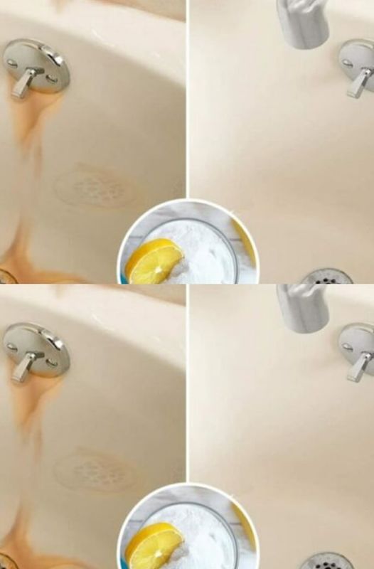 2 tips for removing orange stains from toilets and bathtubs