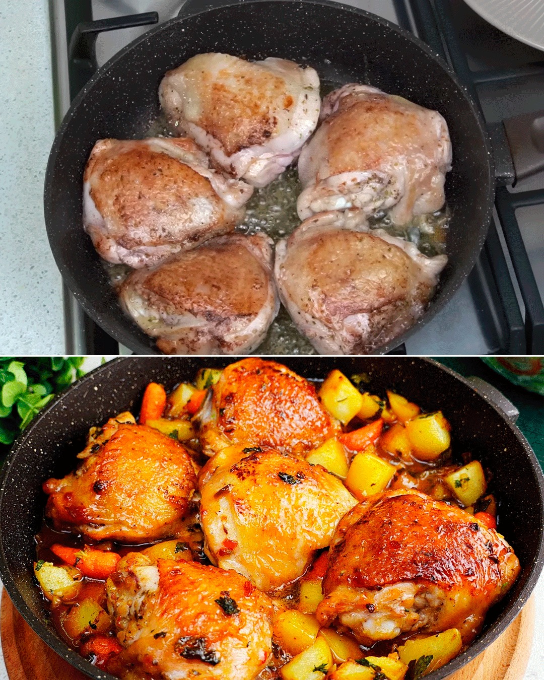 CHICKEN STEW WITH POTATOES AND VEGETABLES